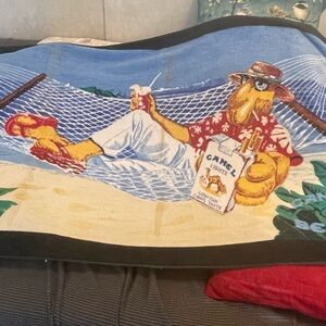 Colorful vintage Camel Beach Towel with Relaxing Character